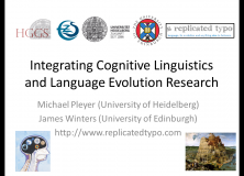 PLM2012 Coverage: Pleyer & Winters: Integrating Cognitive Linguistics and Language Evolution Research